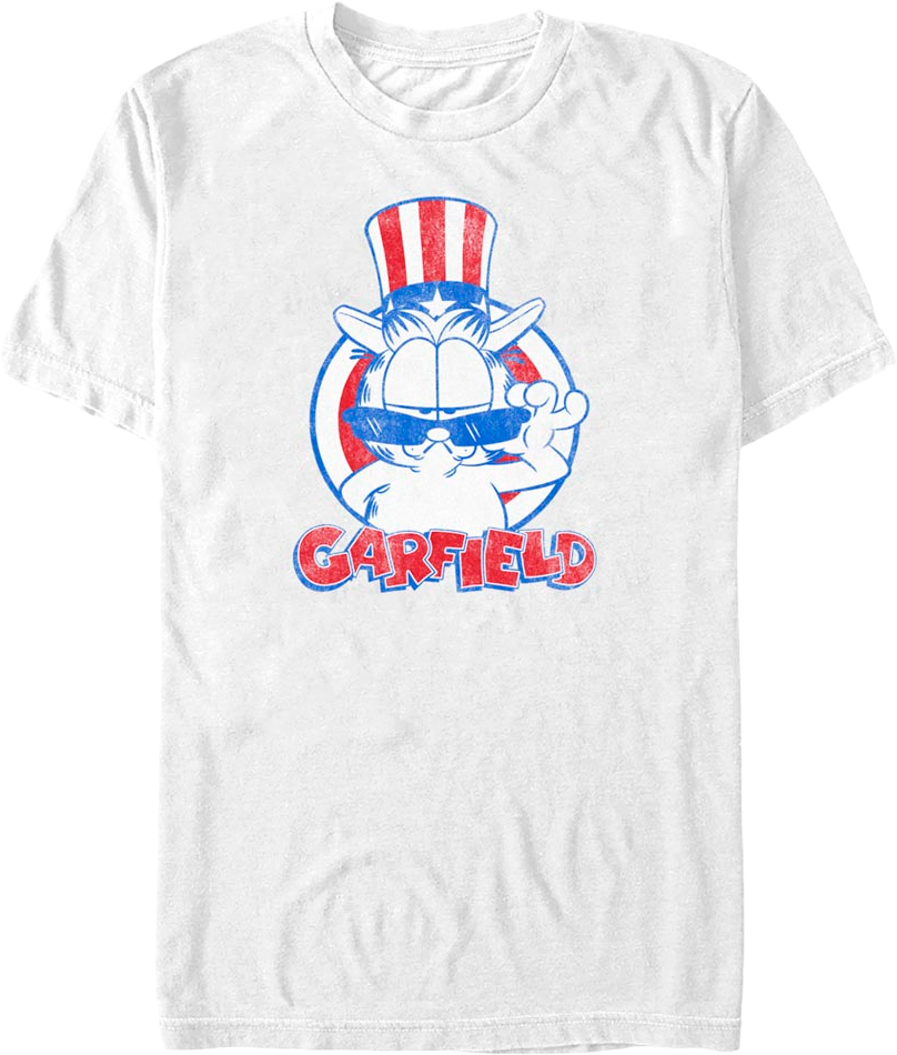 Patriotic Cool Cat Garfield T-Shirt Hoodie, Sweatshirt | CiraTrend.com (Image 1)