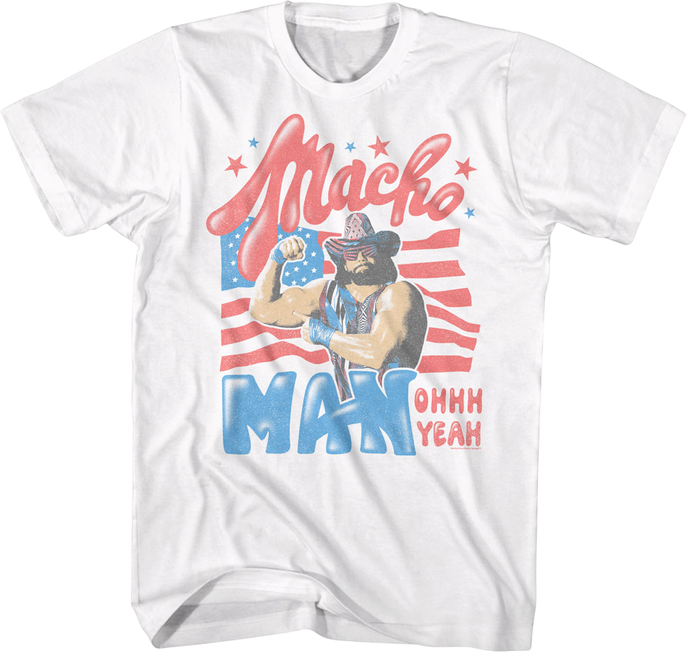 Patriotic Macho Man Randy Savage T-Shirt Hoodie, Sweatshirt | CiraTrend.com (Image 1)