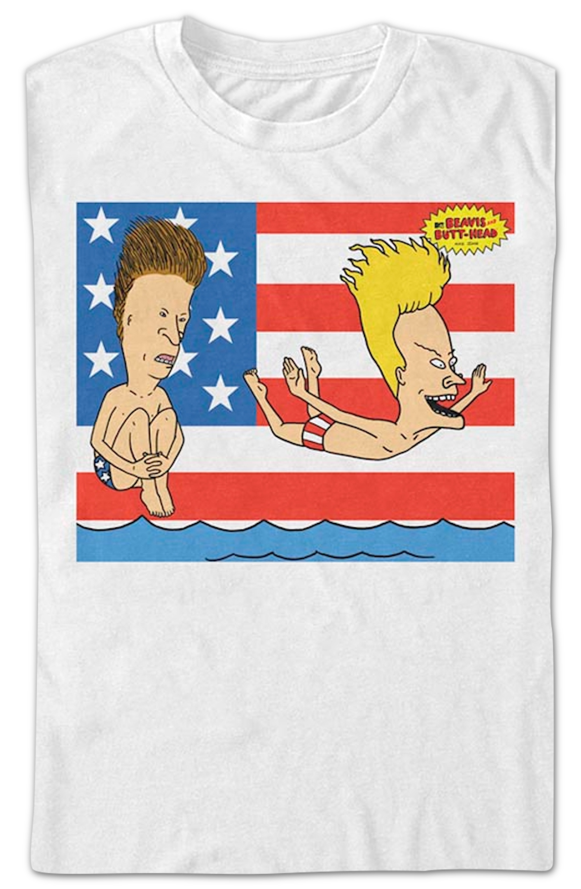 Patriotic Splash Beavis And Butt-Head T-Shirt Hoodie, Sweatshirt | CiraTrend.com (Image 2)