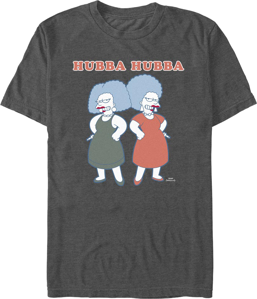Patty And Selma Hubba Hubba Simpsons T-Shirt Hoodie, Sweatshirt | CiraTrend.com (Image 1)