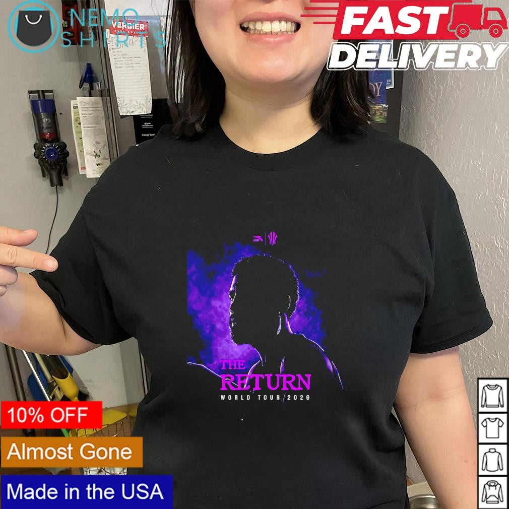 Kyrie Irving the return world tour 2026 graphic shirt