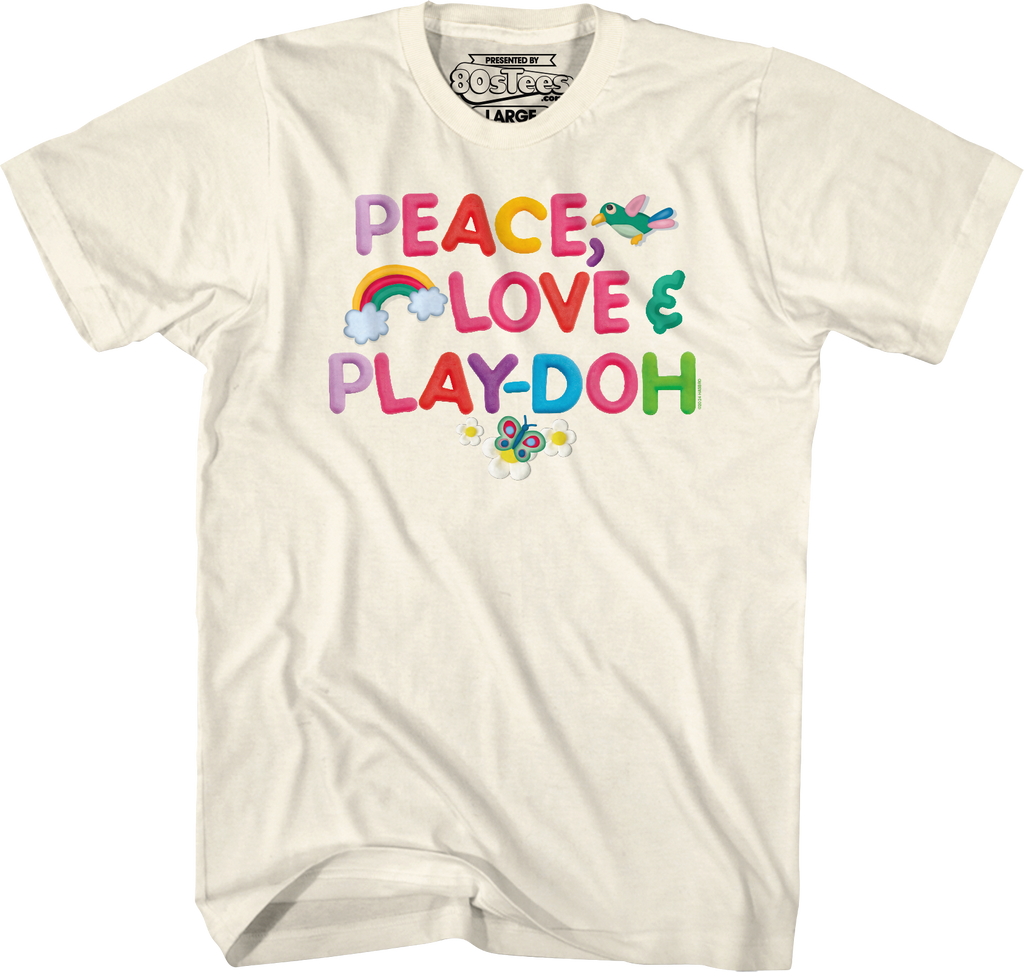 Peace Love & Play-Doh T-Shirt Hoodie, Sweatshirt | CiraTrend.com (Image 3)