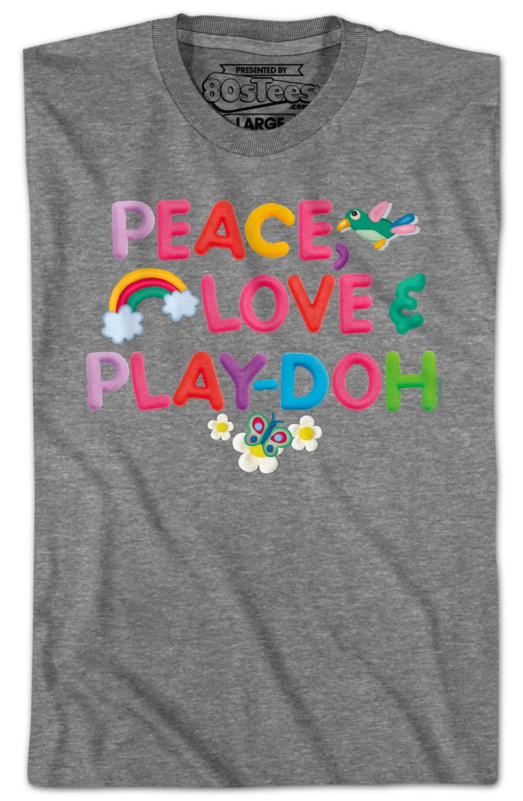 Peace Love & Play-Doh T-Shirt Hoodie, Sweatshirt | CiraTrend.com (Image 2)