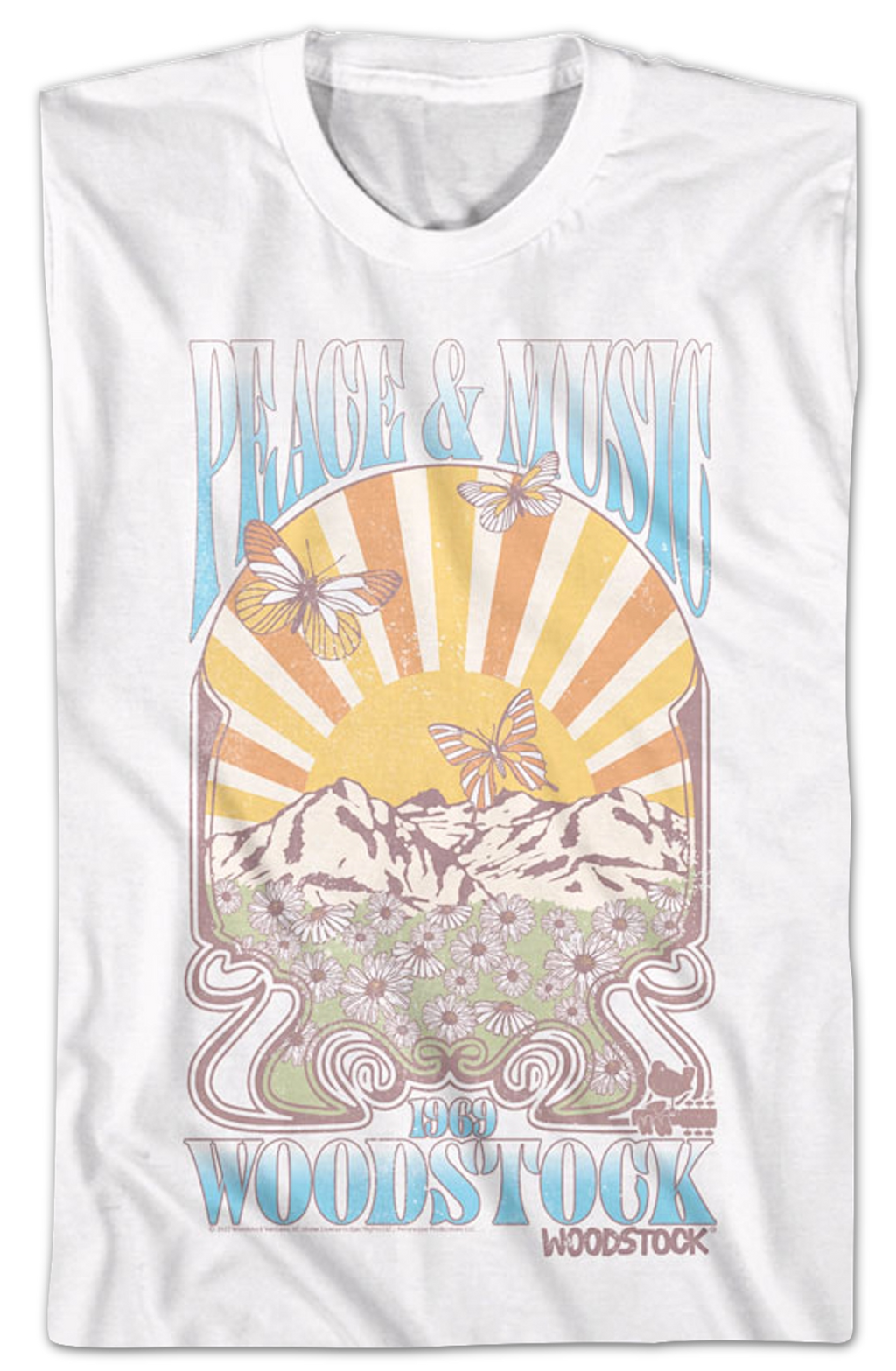 Peace & Music Woodstock T-Shirt Hoodie, Sweatshirt | CiraTrend.com (Image 2)