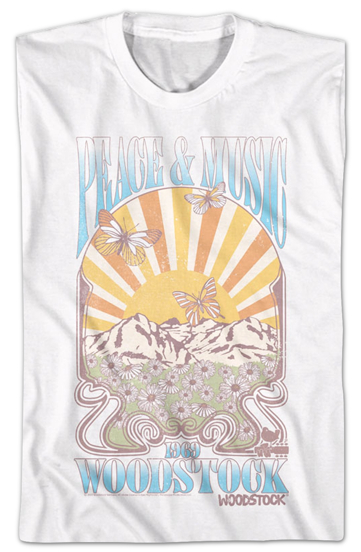 Peace & Music Woodstock T-Shirt Hoodie, Sweatshirt | CiraTrend.com (Image 2)