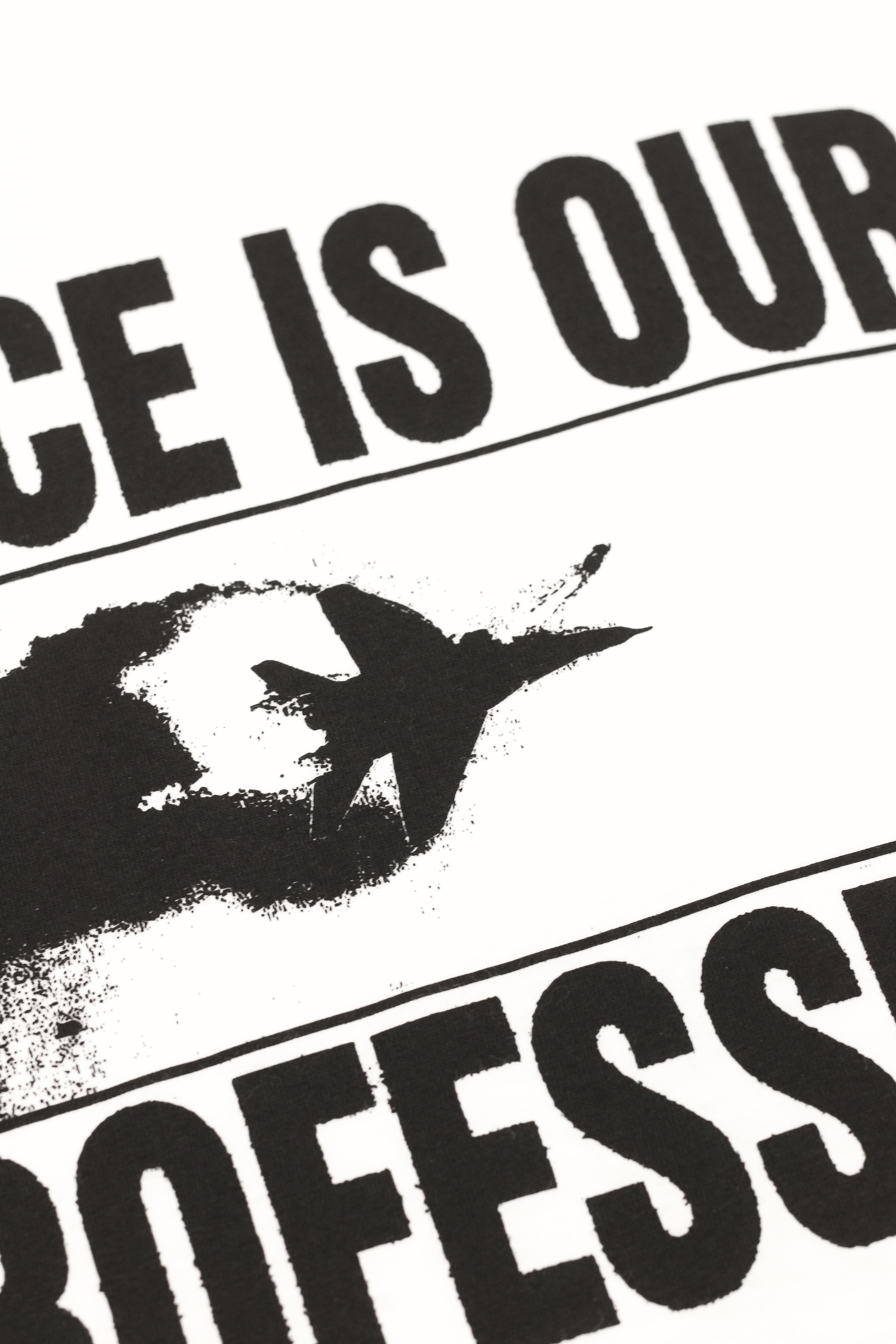 PEACE IS OUR PROFESSION T-SHIRT WHITE Hoodie, Sweatshirt | CiraTrend.com (Image 2)