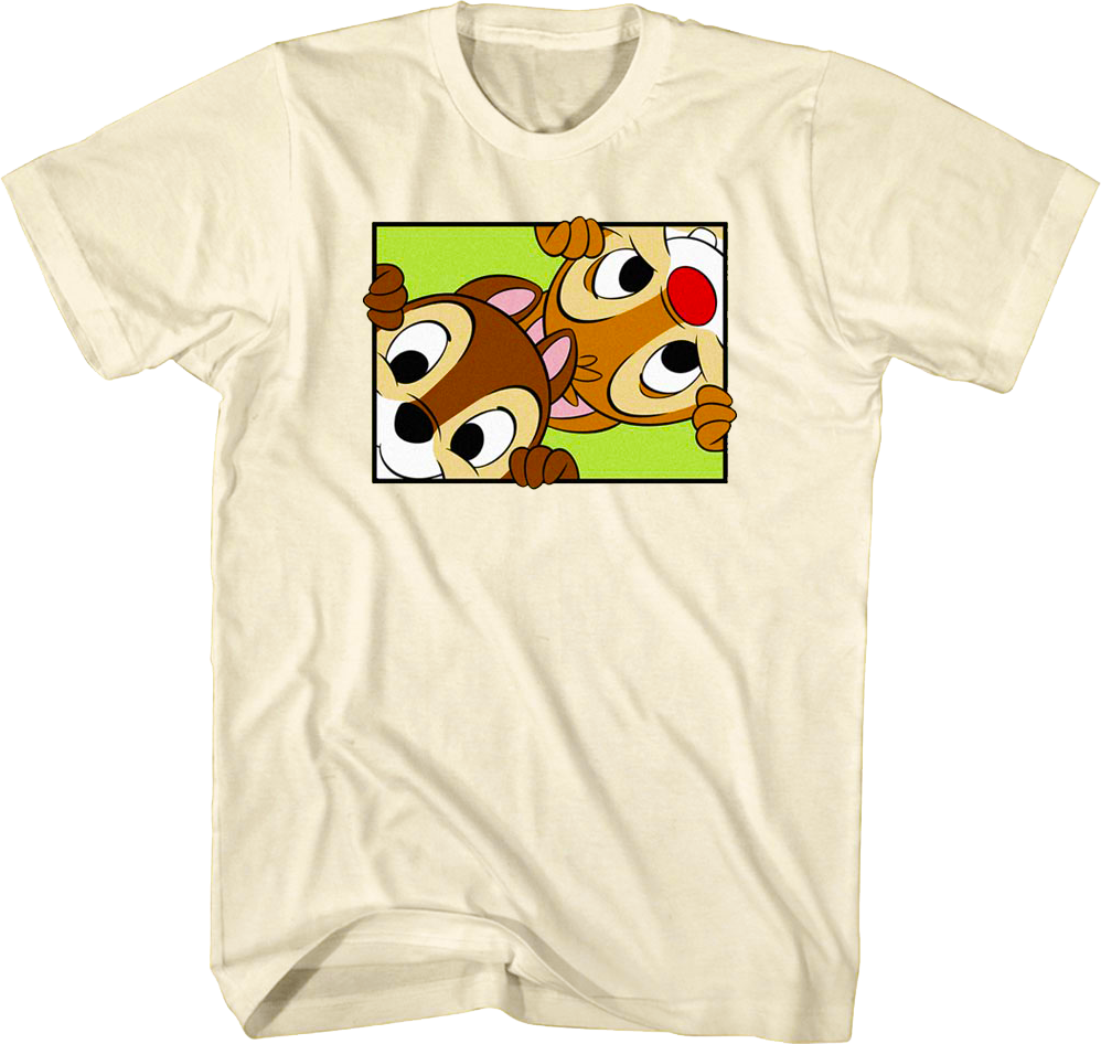 Peek-a-Boo Chip 'n Dale Rescue Rangers T-Shirt Hoodie, Sweatshirt | CiraTrend.com (Image 1)