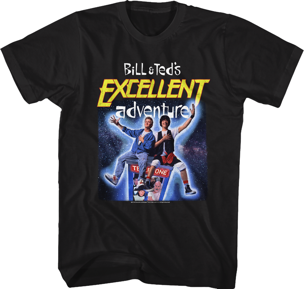 Phone Booth Bill and Ted's Excellent Adventure T-Shirt Hoodie, Sweatshirt | CiraTrend.com (Image 1)