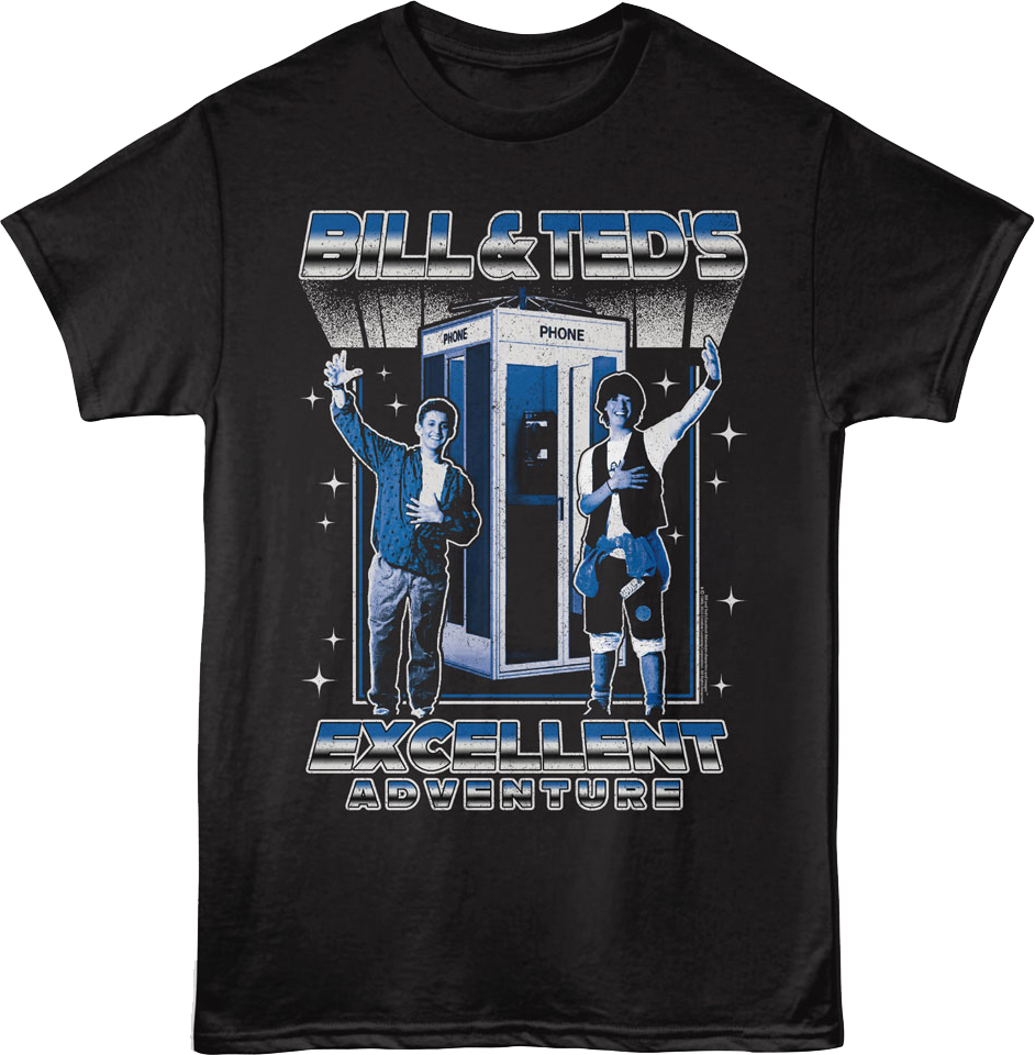 Phone Booth Bill & Ted's Excellent Adventure T-Shirt Hoodie, Sweatshirt | CiraTrend.com (Image 1)