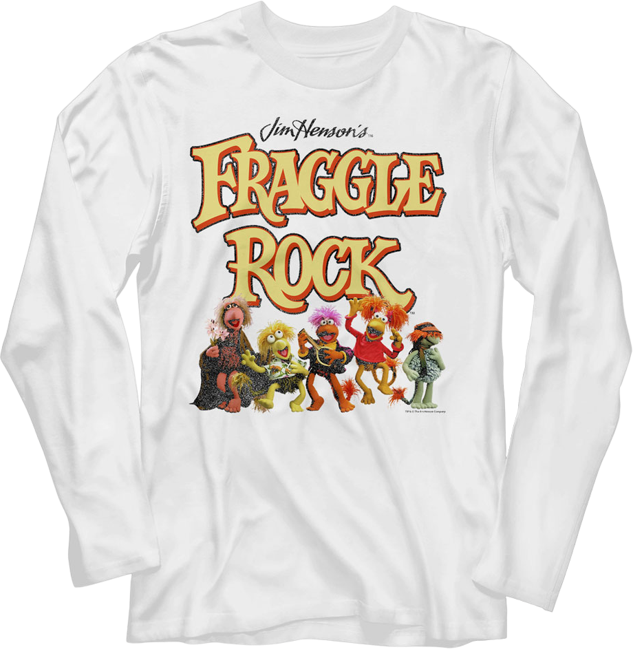 Photo And Logo Fraggle Rock Long Sleeve Shirt Hoodie, Sweatshirt | CiraTrend.com (Image 1)