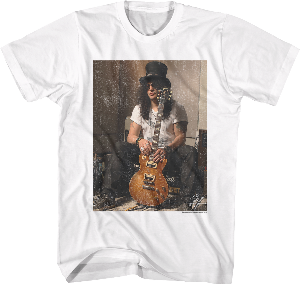 Photo With Guitar Slash T-Shirt Hoodie, Sweatshirt | CiraTrend.com (Image 1)