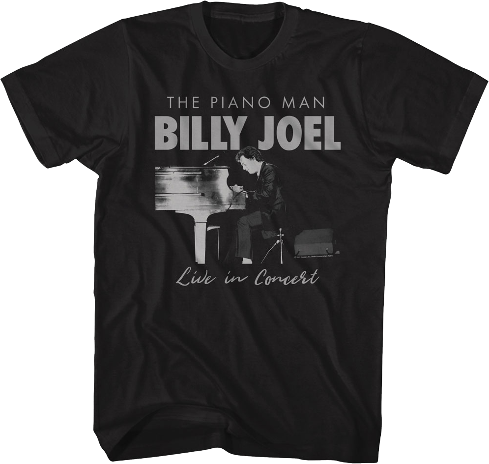Piano Man Live In Concert Billy Joel T-Shirt Hoodie, Sweatshirt | CiraTrend.com (Image 1)