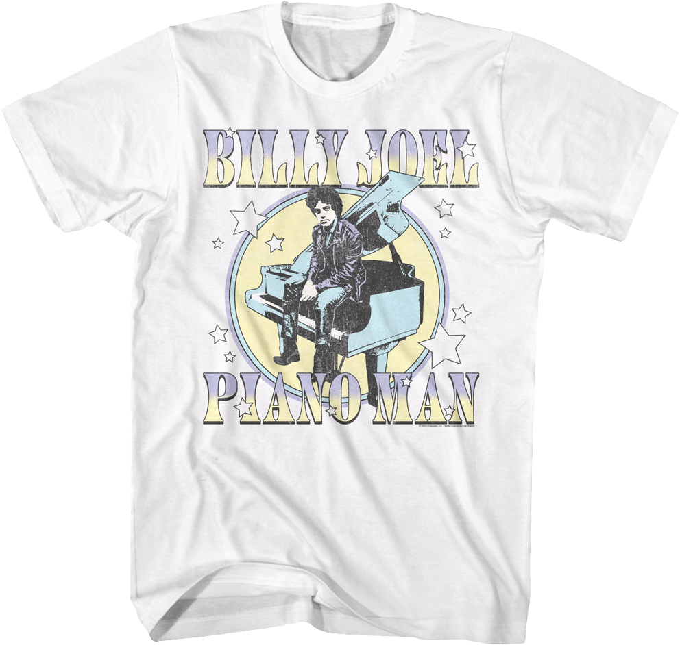 Piano Man Stars Billy Joel T-Shirt Hoodie, Sweatshirt | CiraTrend.com (Image 1)