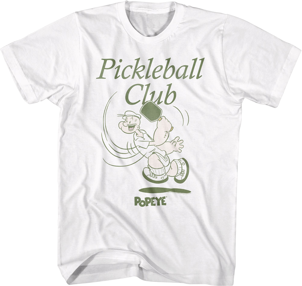 Pickleball Club Popeye T-Shirt Hoodie, Sweatshirt | CiraTrend.com (Image 1)