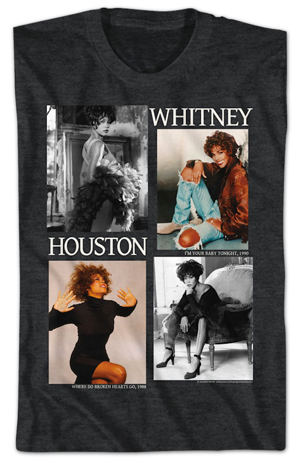 Picture Blocks Whitney Houston T-Shirt Hoodie, Sweatshirt | CiraTrend.com (Image 2)