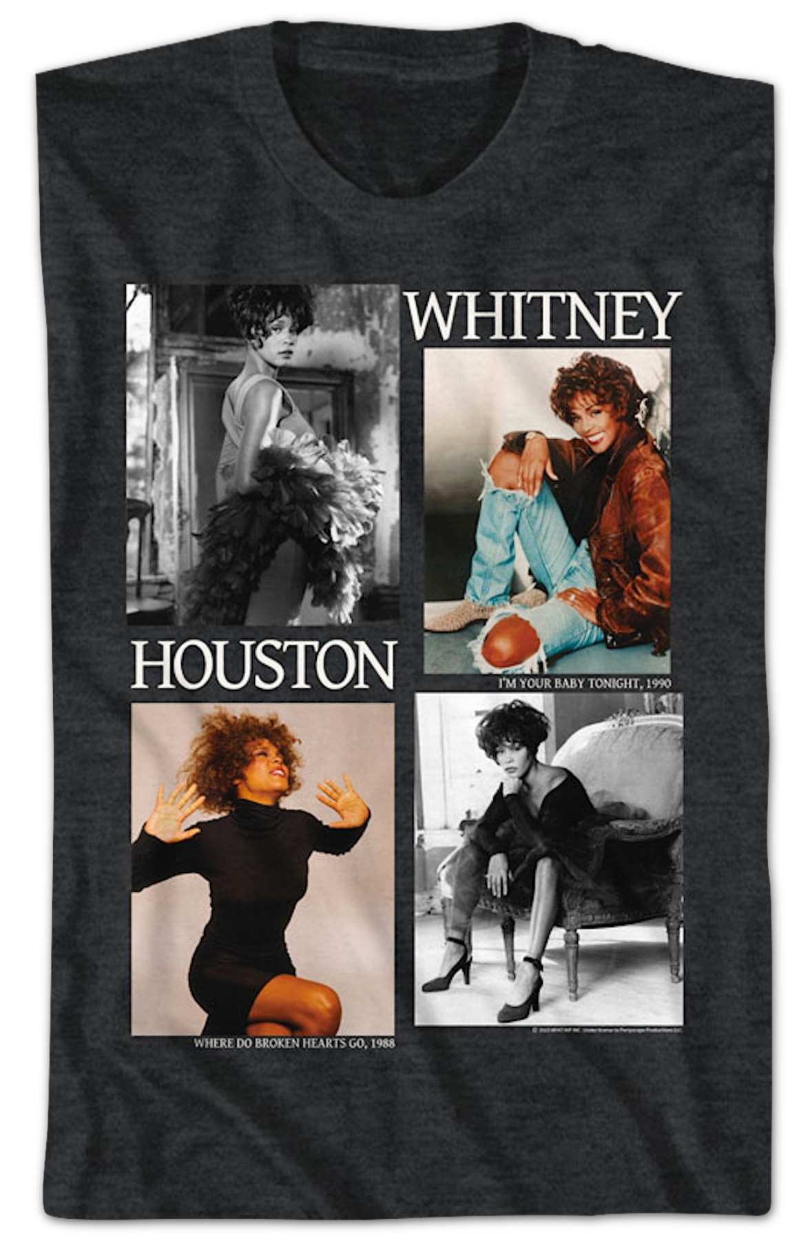 Picture Blocks Whitney Houston T-Shirt Hoodie, Sweatshirt | CiraTrend.com (Image 2)