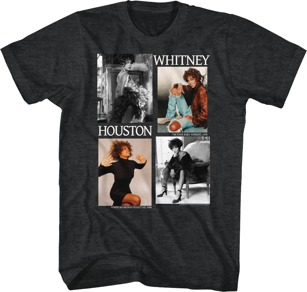 Picture Blocks Whitney Houston T-Shirt Hoodie, Sweatshirt | CiraTrend.com (Image 1)