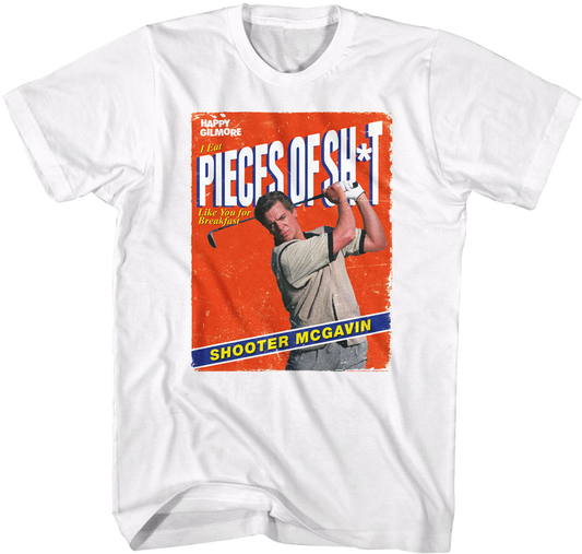 Pieces Of Shit Cereal Box Happy Gilmore T-Shirt