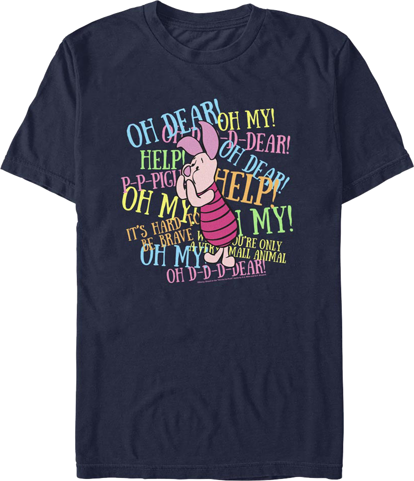 Piglet Winnie The Pooh T-Shirt Hoodie, Sweatshirt | CiraTrend.com (Image 1)