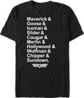 Pilot Names Top Gun T-Shirt Hoodie, Sweatshirt | CiraTrend.com (Image 1)