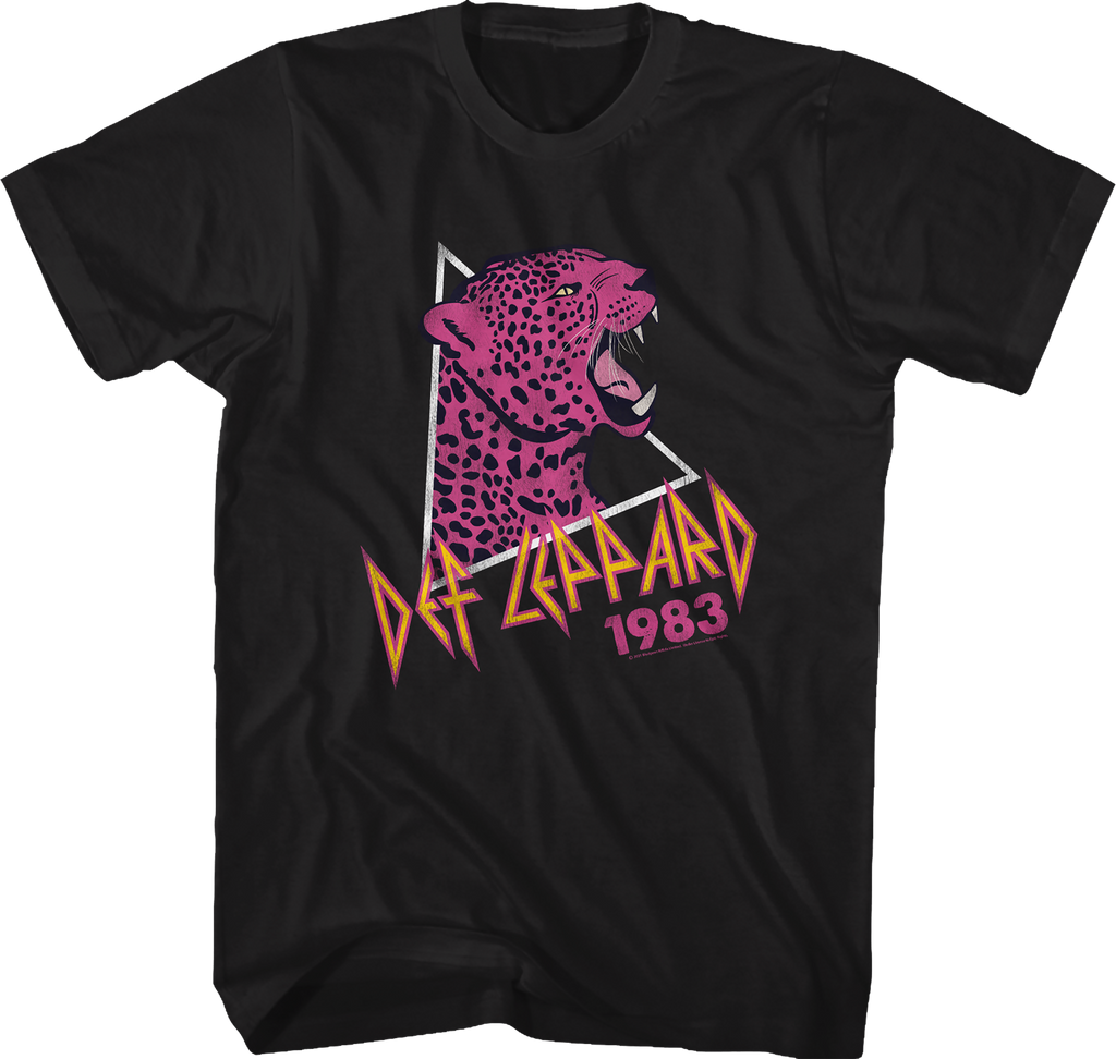 Pink Leopard 1983 Def Leppard T-Shirt Hoodie, Sweatshirt | CiraTrend.com (Image 1)