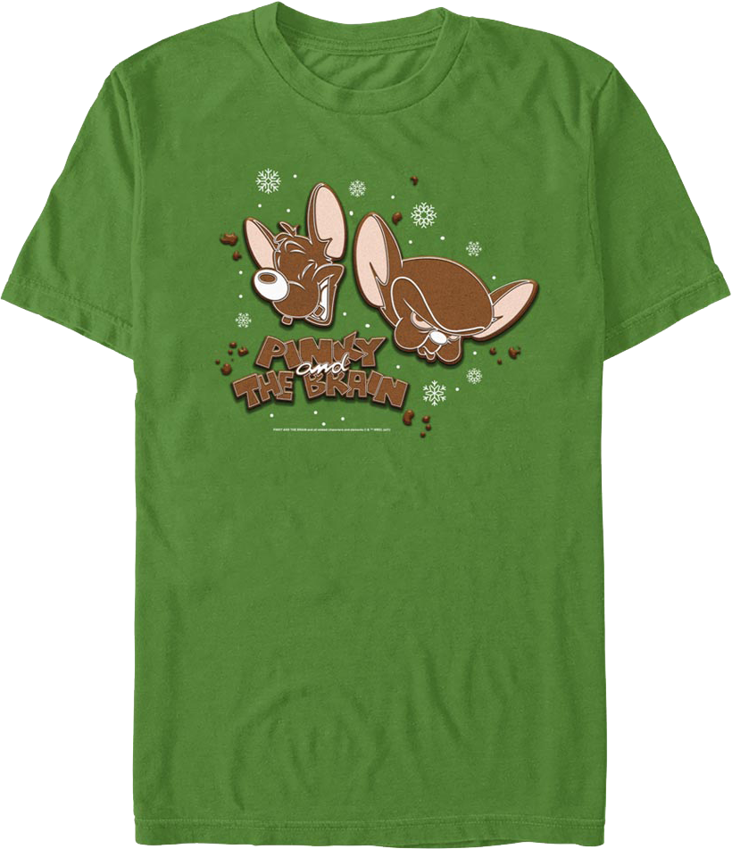 Pinky and The Brain Gingerbread Cookies Animaniacs T-Shirt Hoodie, Sweatshirt | CiraTrend.com (Image 1)