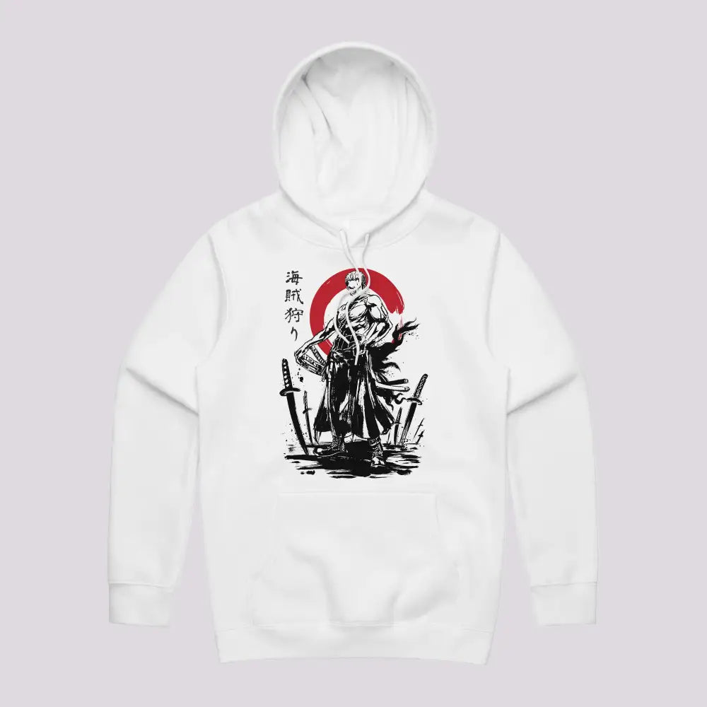 Pirate Hunter Swordsman Sumi-e Hoodie T-Shirts, Sweatshirt | CiraTrend.com (Image 2)