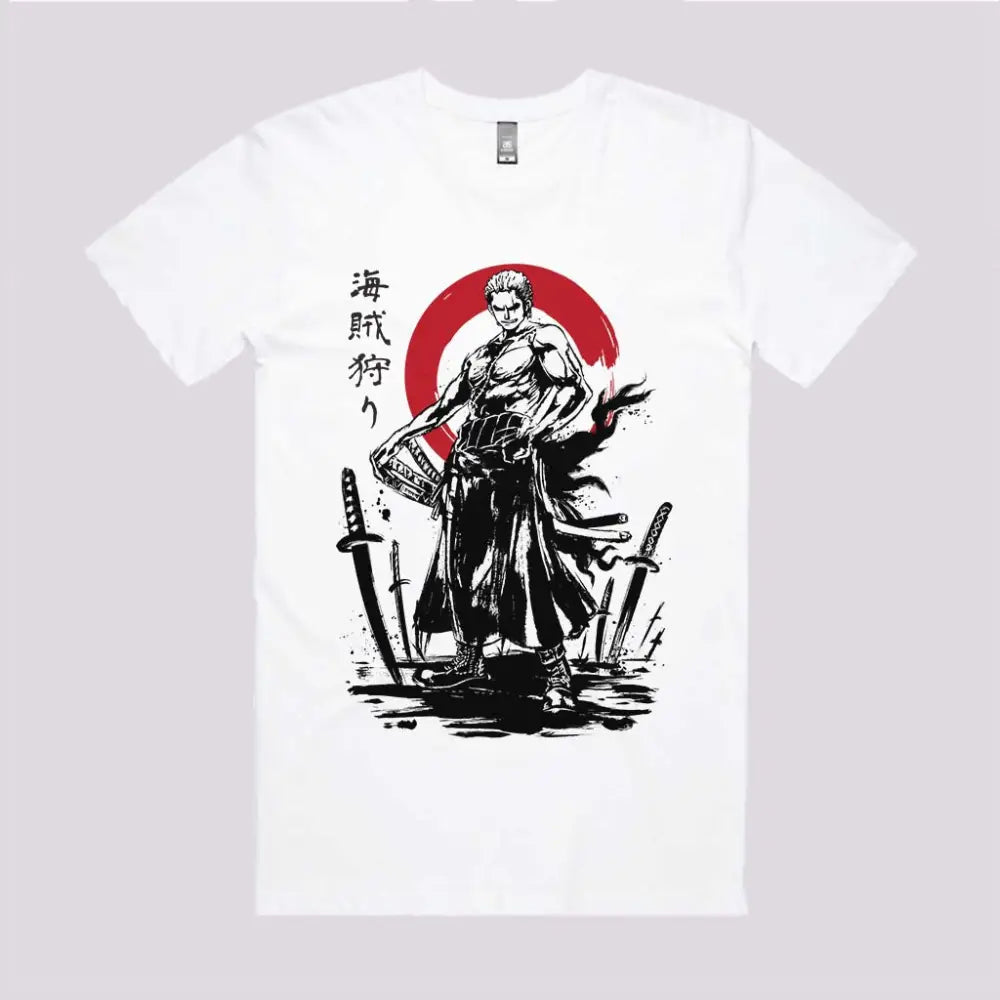 Pirate Hunter Swordsman Sumi-e T-Shirt Hoodie, Sweatshirt | CiraTrend.com (Image 2)