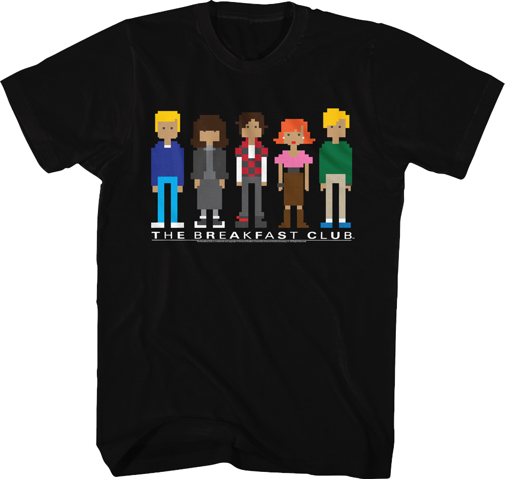 Pixels Breakfast Club T-Shirt Hoodie, Sweatshirt | CiraTrend.com (Image 1)