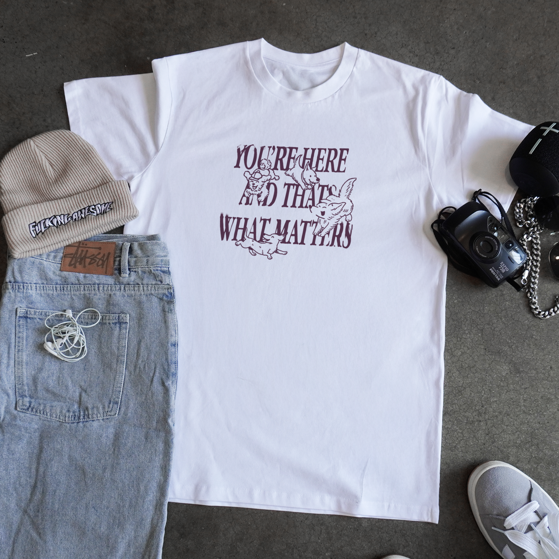 'YOU'RE HERE' CLASSIC TEE Hoodie, Sweatshirt | CiraTrend.com (Image 1)