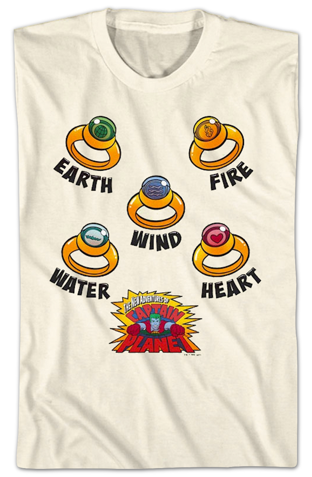 Planeteer Rings Captain Planet T-Shirt Hoodie, Sweatshirt | CiraTrend.com (Image 2)