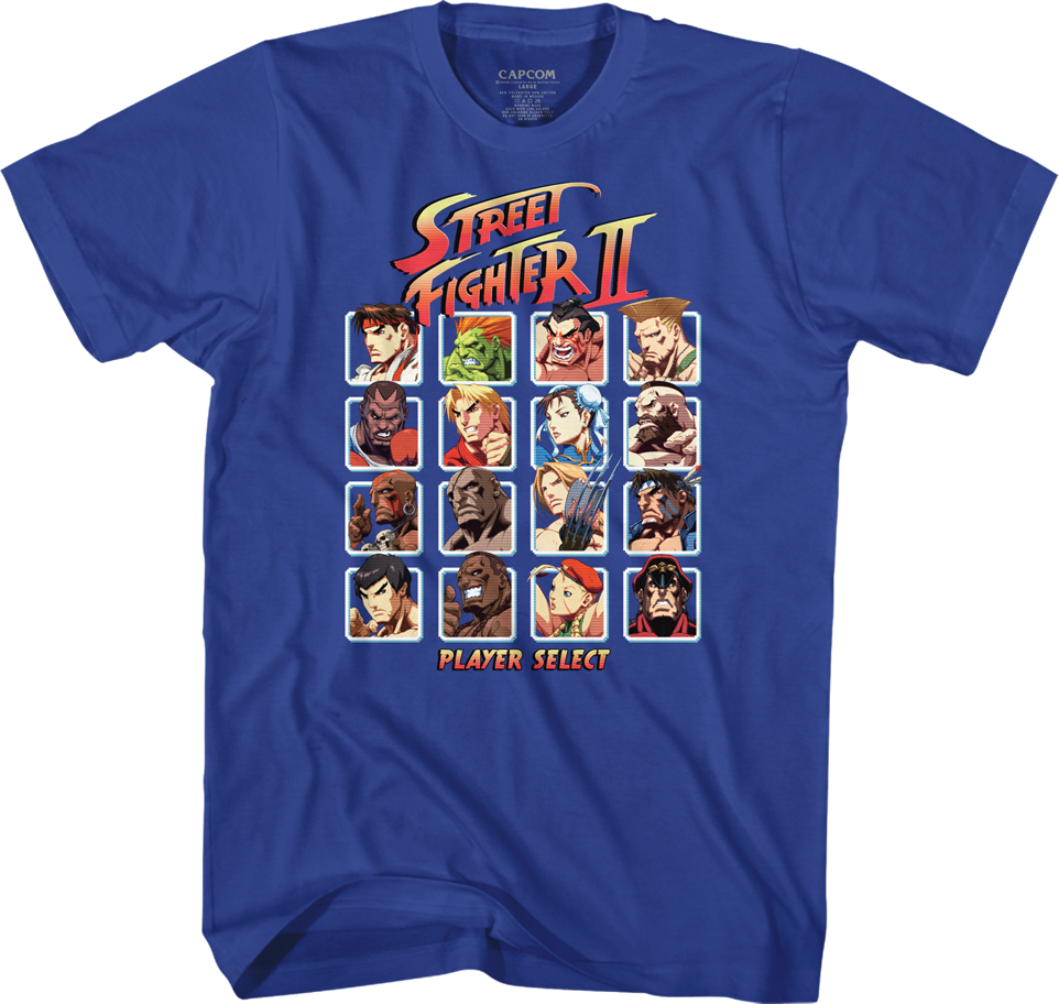 Player Select Street Fighter T-Shirt Hoodie, Sweatshirt | CiraTrend.com (Image 1)