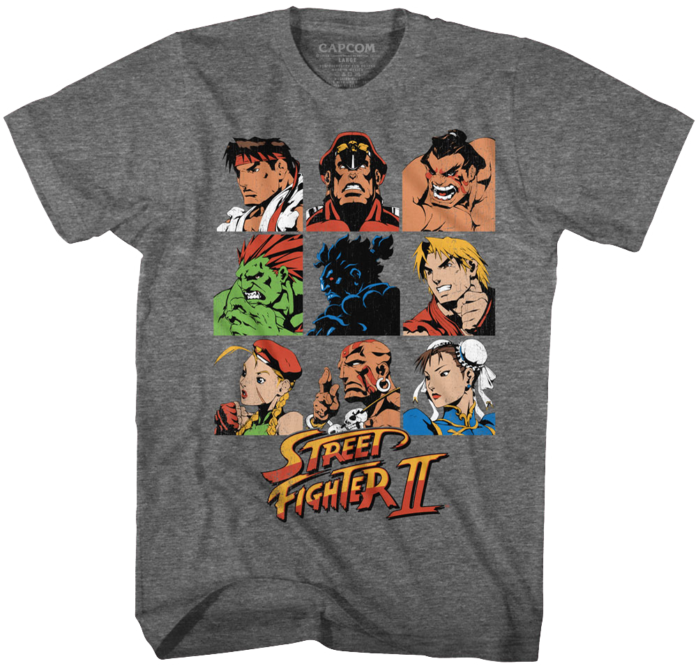 Player Select Street Fighter II T-Shirt Hoodie, Sweatshirt | CiraTrend.com (Image 1)