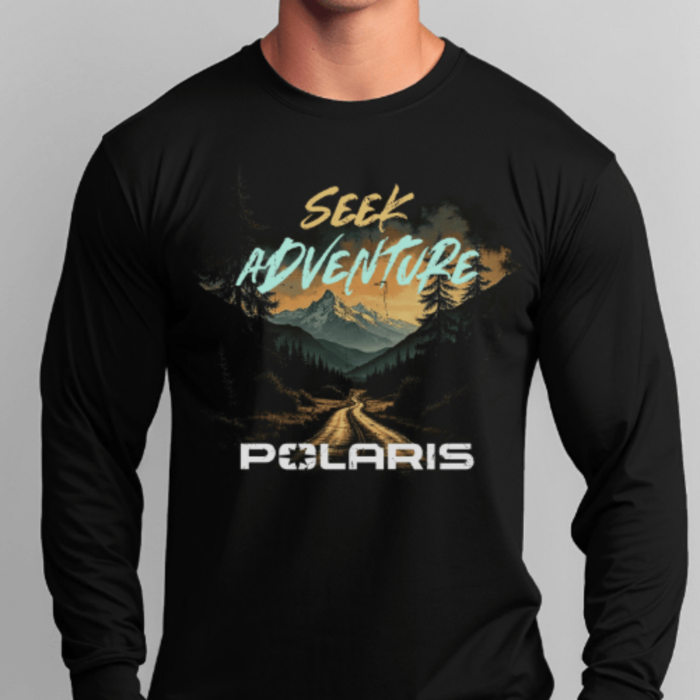 Polaris Adventure Long Sleeve Tee Ã¢â‚¬â€œ Off-Road Gear Hoodie, Sweatshirt | CiraTrend.com (Image 2)