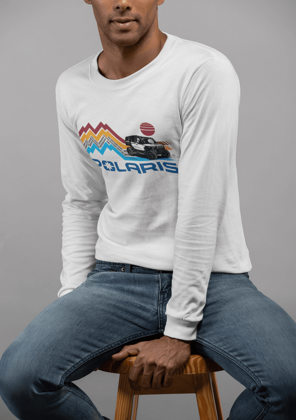 Polaris Adventure Ready Off-Road Longsleeve Tee Hoodie, Sweatshirt | CiraTrend.com (Image 2)