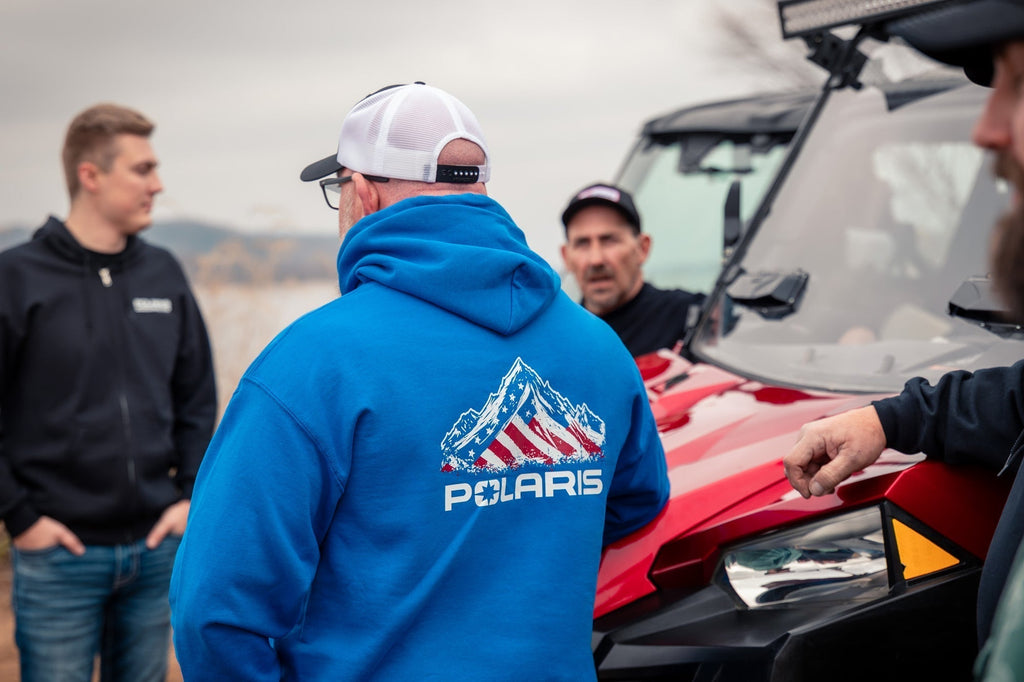 Polaris American Flag Red, White and Blue Hoodie T-Shirts, Sweatshirt | CiraTrend.com (Image 3)