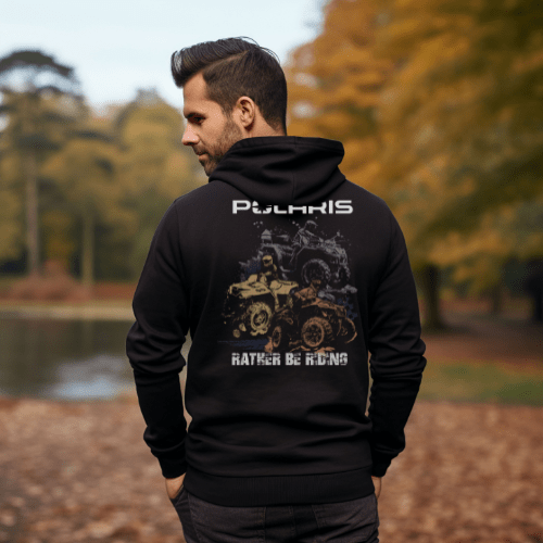 Polaris ATV Zip-Up Hoodie T-Shirts, Sweatshirt | CiraTrend.com (Image 2)
