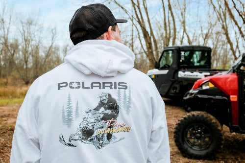 Polaris I'd Rather Be Snowmobiling Hoodie T-Shirts, Sweatshirt | CiraTrend.com (Image 3)