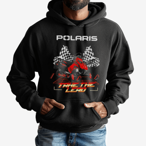 Polaris Indy Snowmobile Hoodie-Take the Lead T-Shirts, Sweatshirt | CiraTrend.com (Image 2)