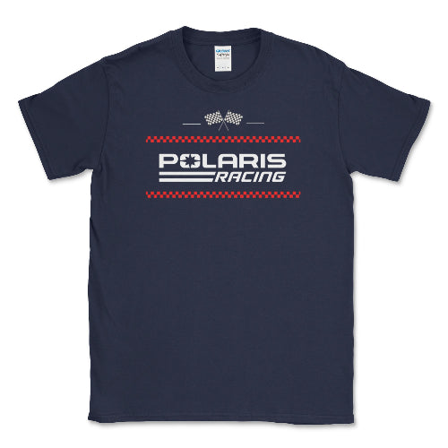 Polaris Men's Big and Tall Racing Flag T-shirt Hoodie, Sweatshirt | CiraTrend.com (Image 1)