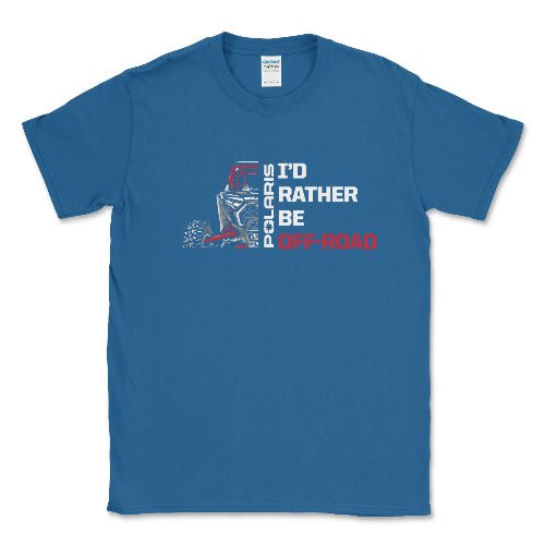 Polaris Men's Big and Tall RZR Shirt-I'd Rather Be Off Road Hoodie, Sweatshirt | CiraTrend.com (Image 3)