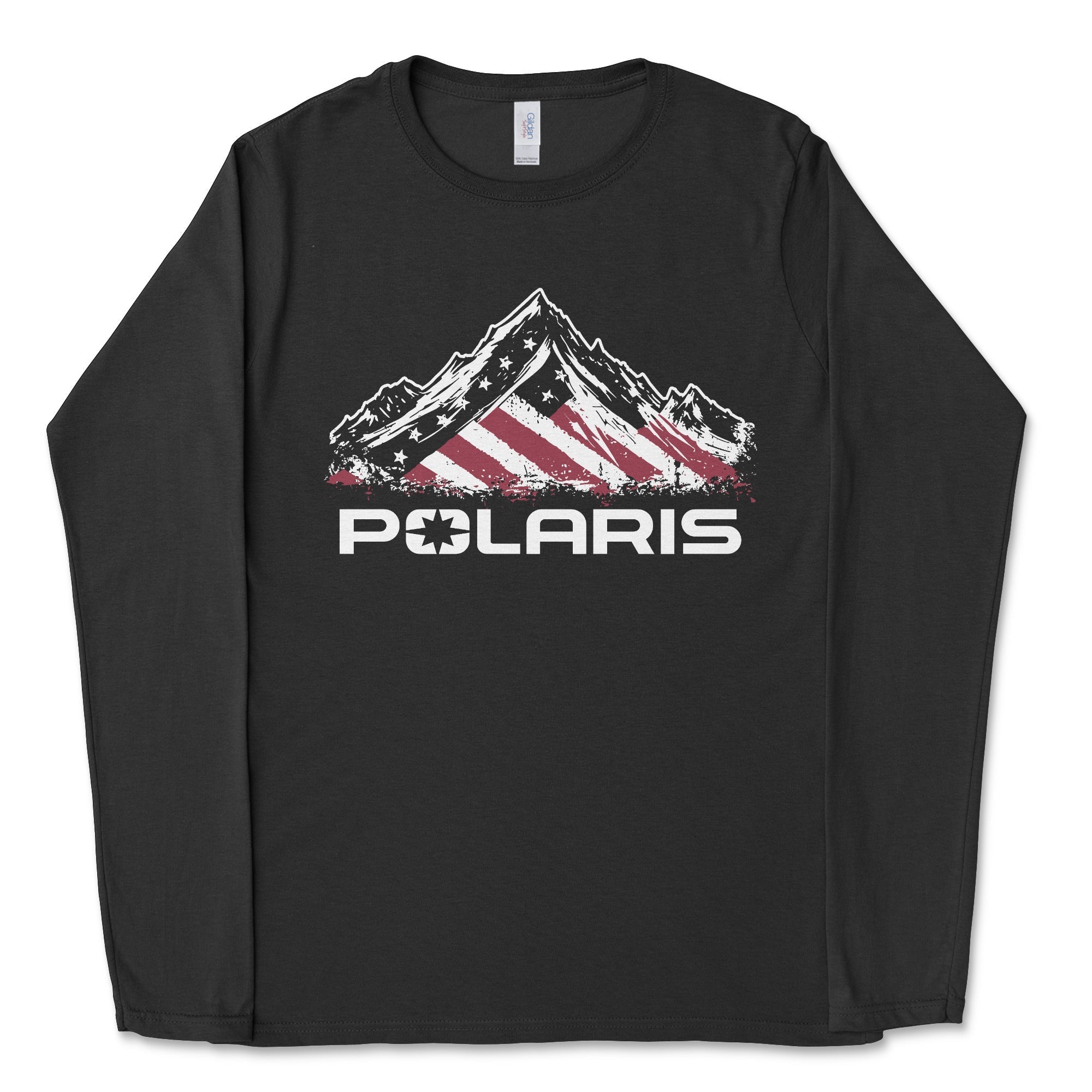 Polaris Patriotic Long-Sleeve Tee Shirt Hoodie, Sweatshirt | CiraTrend.com (Image 1)