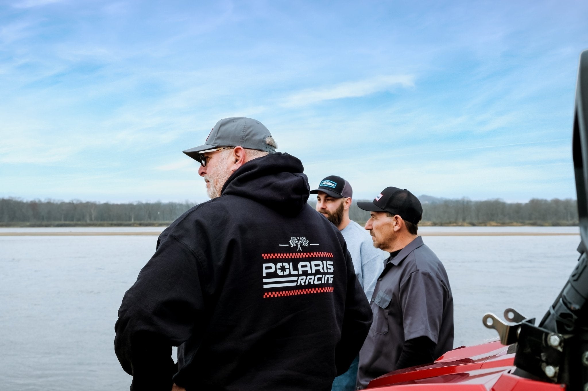 Polaris Racing Flag Zip-Up Hoodie T-Shirts, Sweatshirt | CiraTrend.com (Image 2)