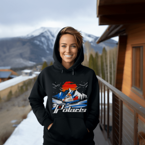 Polaris Retro 70's Snowmobile Hoodie T-Shirts, Sweatshirt | CiraTrend.com (Image 2)