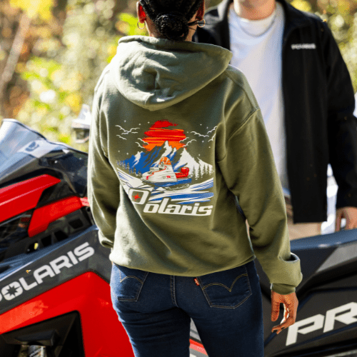 Polaris Retro 70's Snowmobile Hoodie T-Shirts, Sweatshirt | CiraTrend.com (Image 3)
