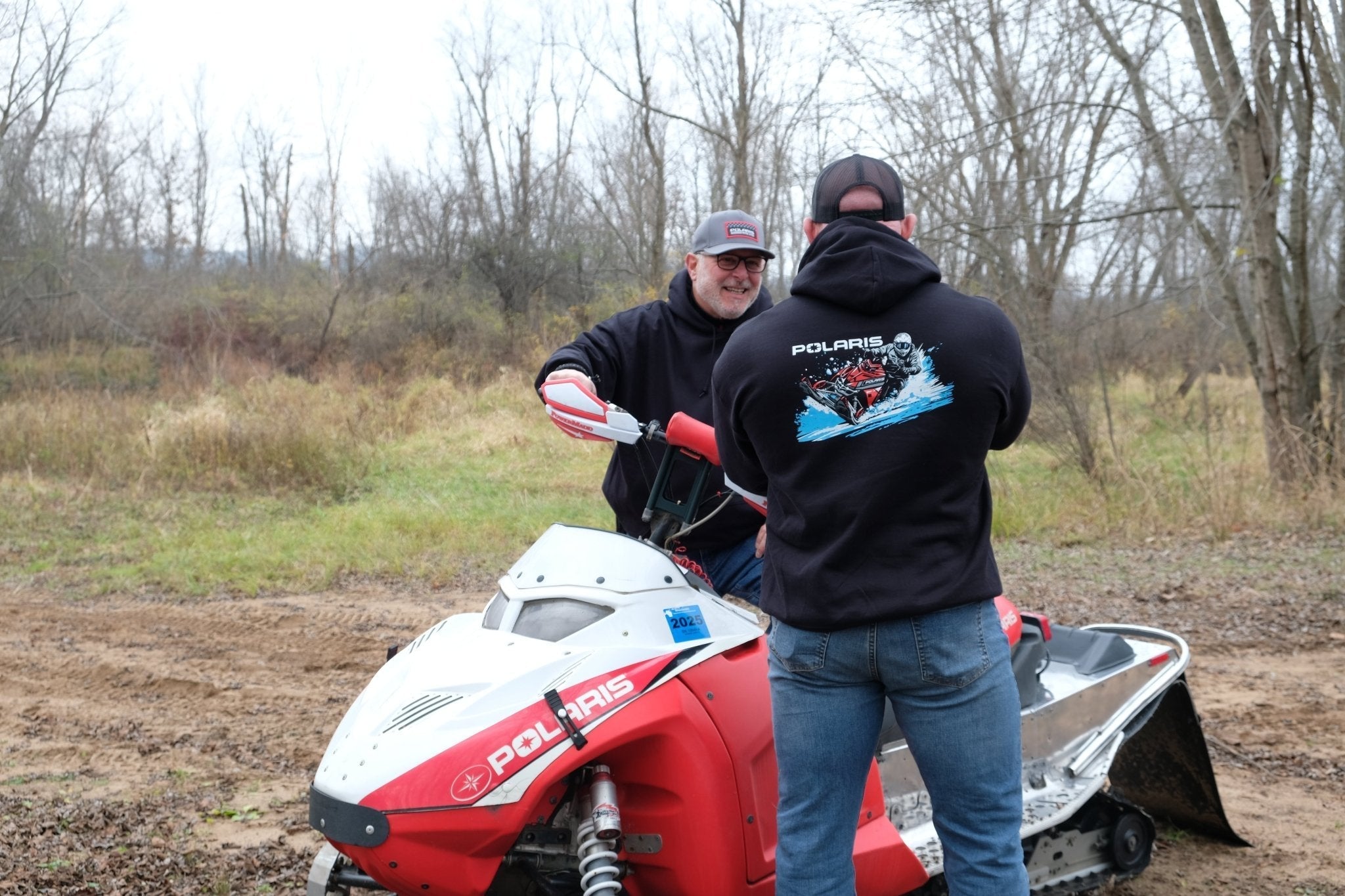 Polaris Snowmobile Black Zip-Up Hoodie T-Shirts, Sweatshirt | CiraTrend.com (Image 3)