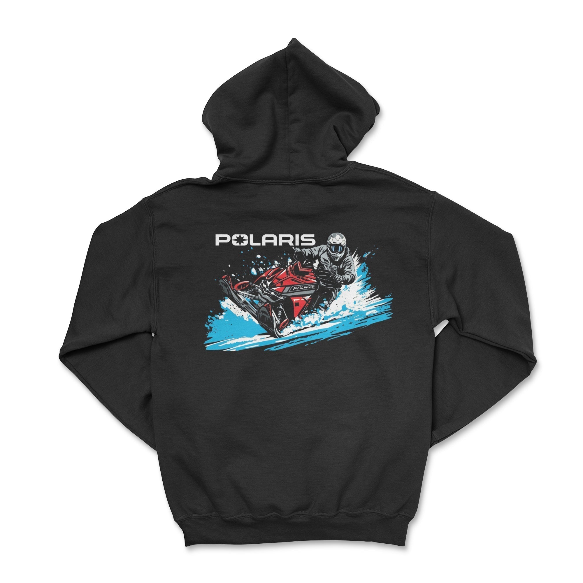 Polaris Snowmobile Black Zip-Up Hoodie T-Shirts, Sweatshirt | CiraTrend.com (Image 1)