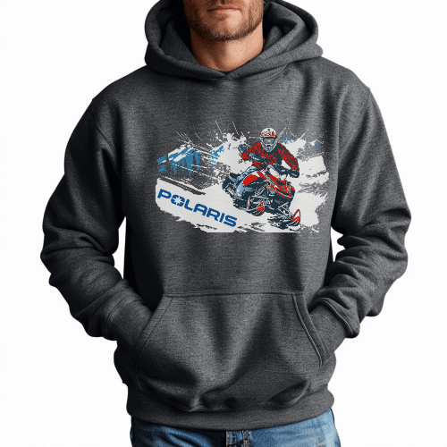 Polaris Snowmobile Gear-Comfy Hoodie T-Shirts, Sweatshirt | CiraTrend.com (Image 2)