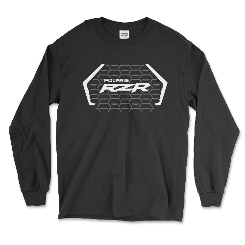 Polaris SXS - RZR Black Longsleeve Tee Hoodie, Sweatshirt | CiraTrend.com (Image 1)