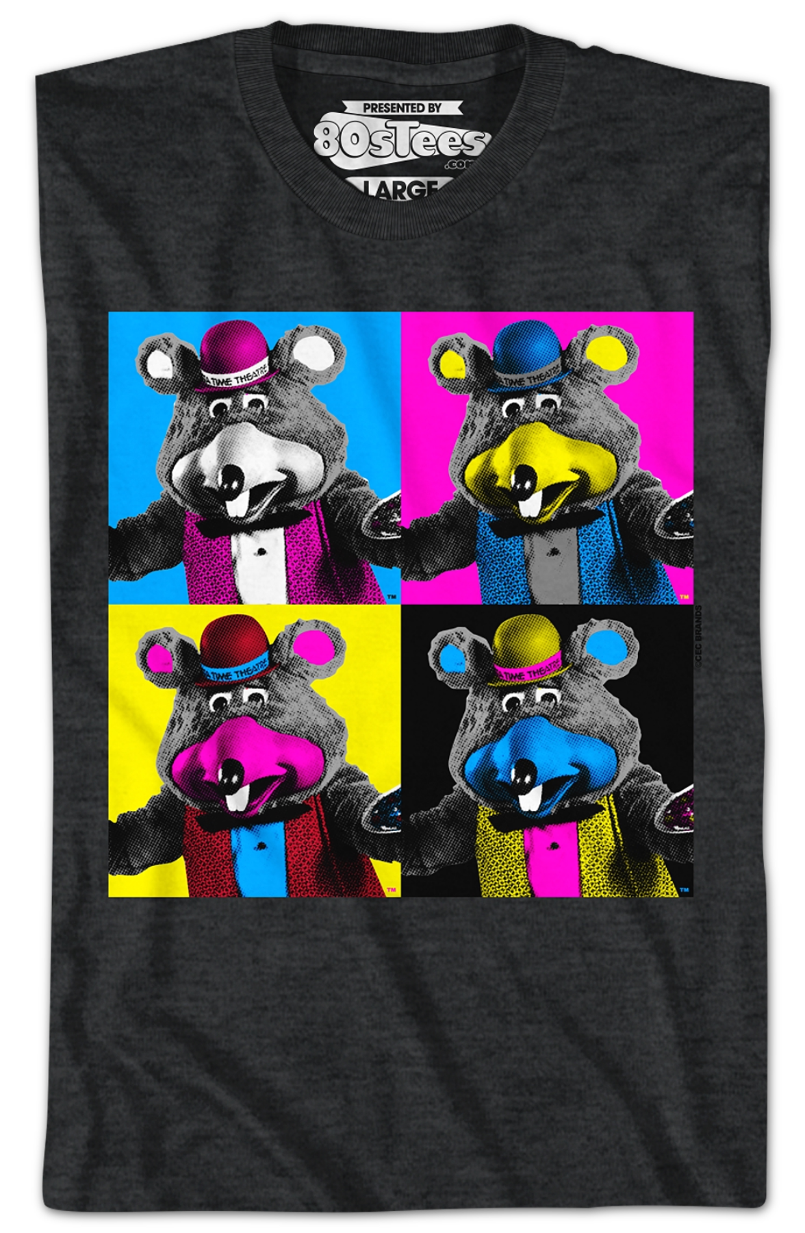 Pop Art Chuck E. Cheese T-Shirt Hoodie, Sweatshirt | CiraTrend.com (Image 2)